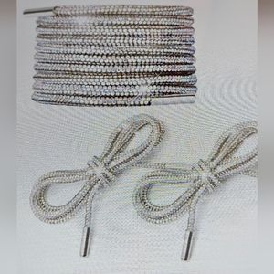 DIVAS LIMITED Silver Beaded Laces